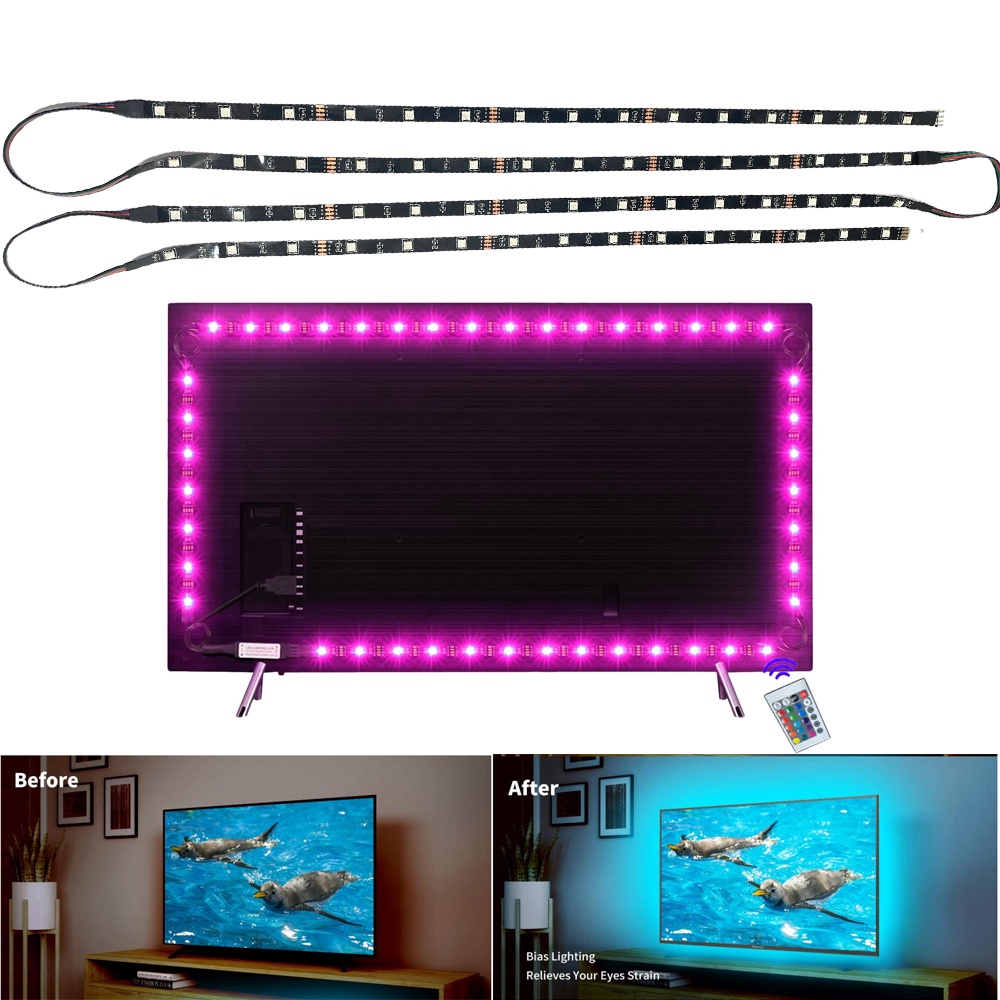 แถบไฟ LED 5050 RGB DC5V RGB เปลี่ยนสีได้ ชาร์จ Usb สําหรับตกแต่งพื้นหลังทีวี  กระพริบเปลี่ยนสีได้ ตามเสียงเพลงไฟเส้นLEDครบชุด  ตกแต่งห้องนอน ติดฝ่า หลังทีวี ตกแต่งบ้าน,แอปควบคุมบลูทู ธ
