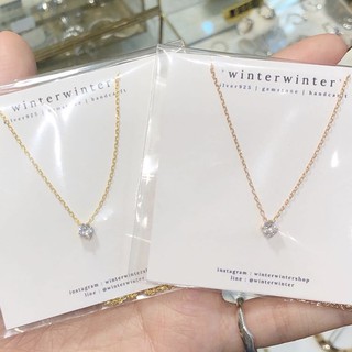 Winterwinter Jewelry Silver925 : เครื่องประดับเงินแท้ เงินแท้925 ประดับด้วยเพชร CZ เล็กๆ น่ารัก