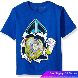 ดิสนีย์เสื้อยืดลำลอง Disney Boys Buzz Lightyear T-Shirt Disney Mens