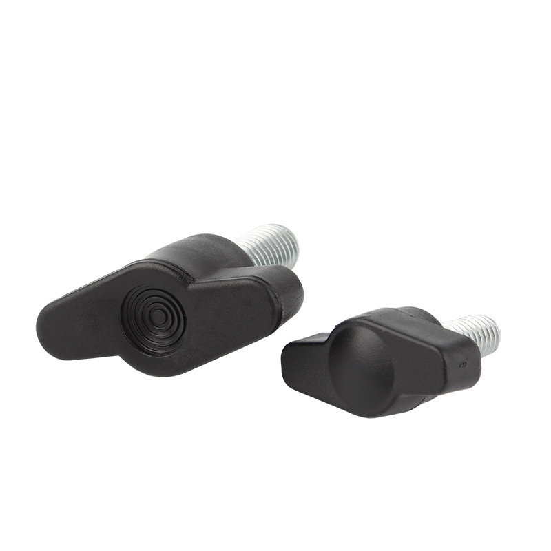 [KZS] สกรูมือแบน Bakelite T-Shaped Handle สกรูลูกบิดหัวยาง Handle Z-Shaped Hand Screw Bolt M4M5M6M8