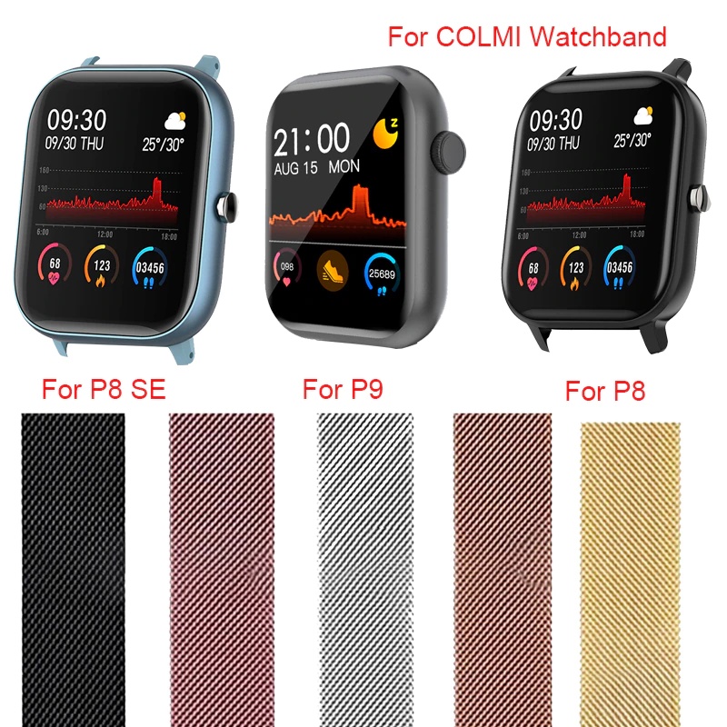 สาย สแตนเลสใช้ได้กับ smart watch dt89 /P80PROใช้ได้กับ ขนาด20mm สายนาฬิกา 20MM  สาย SMART WATCH