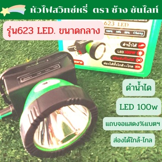 หน้าไฟสวิทซ์หรี่พร้อมแถบจอตราช้าง รุ่นCHANG 623LED