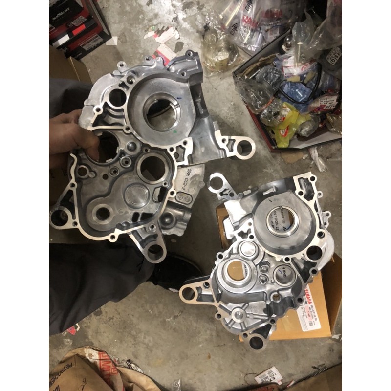 YAMAHA Y125 Y125Z Y125ZR 125ZR (ไม่มีหมายเลข) CRANKCASE / ENJIN TENGAH / CASING ENGINE KULIT 100% HL