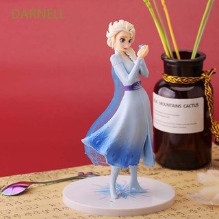 Darnell โมเดลฟิกเกอร์ Pvc รูปการ์ตูนเอลซ่าแอ็คชั่น Frozen Elsa ขนาด 21 ซม. สําหรับตกแต่ง