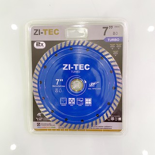 ZI-TEC ใบเพชรตัดกระเบื้อง/ปูน/คอนกรีต ทูอินวัน ขนาด 7 นิ้ว (180mm) (ตัดน้ำ/ แห้ง)