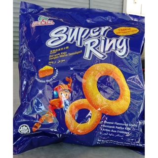 Super Ring ขนมข้าวโพดอบชีส (มี 8 ห่อเล็ก) SuperRing