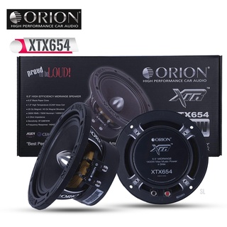 ⚡งานแบรนด์⚡ ลำโพงเสียงกลางโด 6.5นิ้ว เฟสปลั๊ก ORION รุ่นXTX654 โครงหล่อ สีดำ กำลังขับ 1400วัตต์ สัญชาติอเมริกา