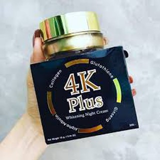 ครีม 4K Plus Whitening Night Cream ไนท์ครีม ครีมกลางคืน