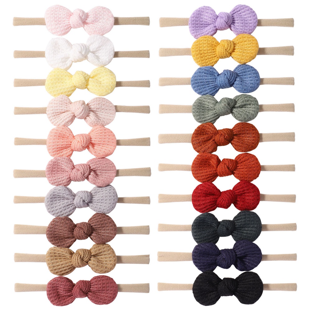 ที่คาดผม ผ้าไนล่อน ประดับโบว์ ขนาดเล็ก 2.5 นิ้ว สีพื้น สําหรับเด็กผู้หญิง จํานวน 1 ชิ้น