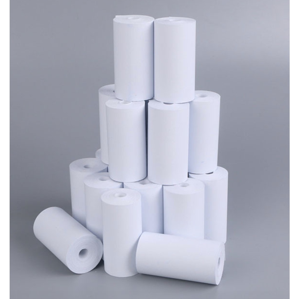 Boxboxshop กระดาษความร้อน ขนาด 57*25mm.ยาว4.5เมตร (ห้ามติดเทปทับ)