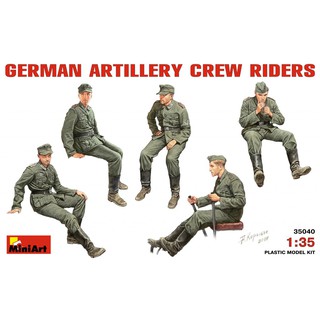MiniArt 1/35 MI35040 GERMAN ARTILLERY CREW RIDERS