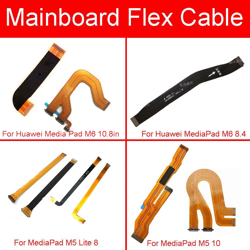 เมนบอร์ด LCD Flex สําหรับ Huawei Media Pad M6 M5 Lite 10.8 10 8.4 8 MR-AL09 CMR-W09 JDN2-L09 JDN2-L0