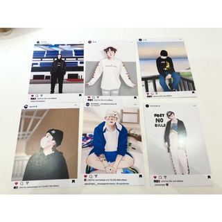 Postcard BTS ARMY IG jin rkive agustd j.m uarmyhope abcdefghi__lmnopqrstuvwxyz thv โปสการ์ด บังทัน by mommyjiminn