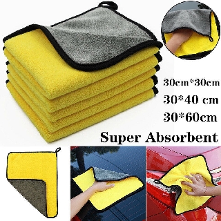 MICROFIBER ผ้าขนหนูไมโครไฟเบอร์สําหรับทําความสะอาดรถยนต์