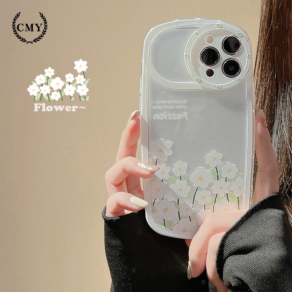 เคสซิลิโคน TPU ลายดอกเดซี่ สําหรับเคสไอโฟน iPhone 11 pro max X Xr Xs 7 8 14 Plus Se 2020 12 pro max 13