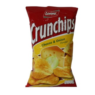 💥(แพ็ค3)💥ลอเรนซ์ครัปลิปส์ชีสและหัวหอม 100 กรัม/Lorenz Crunchips Cheese&amp;onion 100g