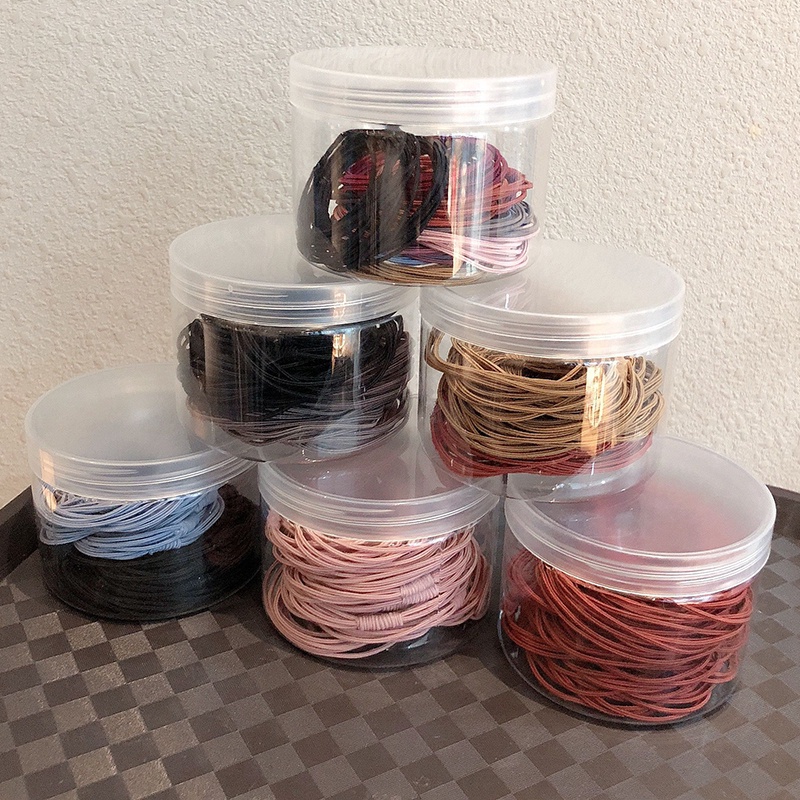 20 เชือกผูกผมยืดหยุ่นสูงเกาหลี เครื่องประดับผมยางรัดแบบเรียบง่ายและอเนกประสงค์ของผู้หญิง - รูปที่ 4