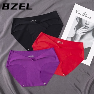 Bzel พร้อมส่ง กางเกงชั้นใน ผ้าเรยอน ไร้รอยต่อ ใส่สบาย ขนาดใหญ่ เป็นมิตรกับผิวหนัง แฟชั่นสําหรับผู้หญิง M-3Xl