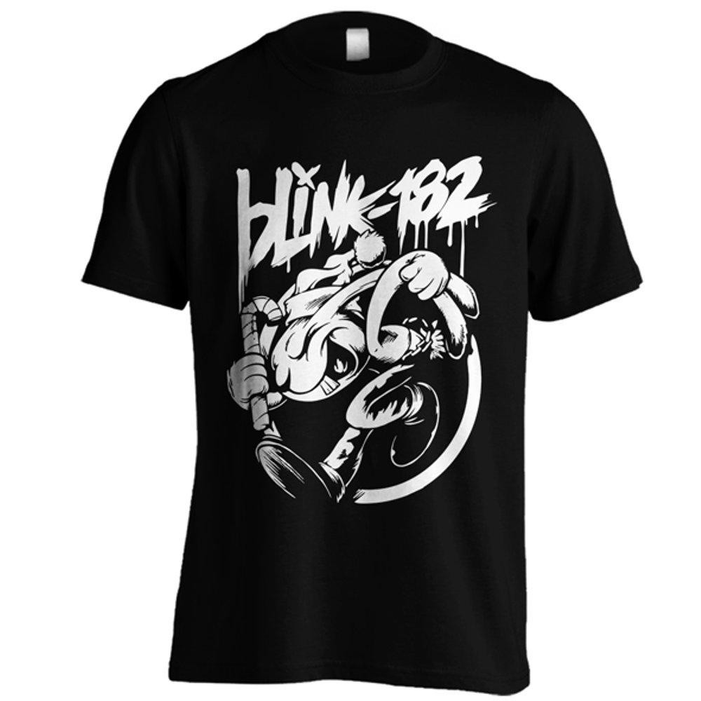 Blink 182 C017 เสื้อยืดวงสีดําขนาด SML XL XXL Distro Music เสื้อยืด