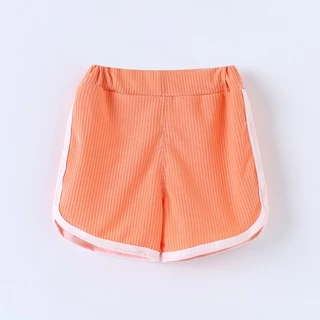Babyonline(Y400)OF0 (ซื้อ2ชิ้น เพียง 30บาท ส่งด่วน1วัน)กางเกงขาสั้นเด็กเอวสม็อค ผ้าร่อง ใส่สบาย ไม่ร้อน ระบายอากาศ