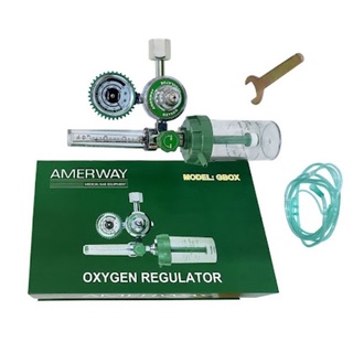 Oxygen Medical Regulator ยี่ห้อ Good Win ชุด เกจ์อ๊อกซิเจน เกจออกซิเจน ครบชุดพร้อมสายออกซิเจน ใส่กล่องแม่เหล็ก 03314