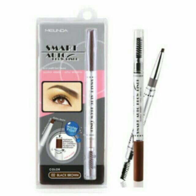 Mei Linda สมาร์ทออโตอายโบว์ไลน์เนอร์Smart Auto Brow Liner Water Proof ดินสอเขียนคิ้วออโต้เนื้อครีม กันน้ำ 0.25 MD3041