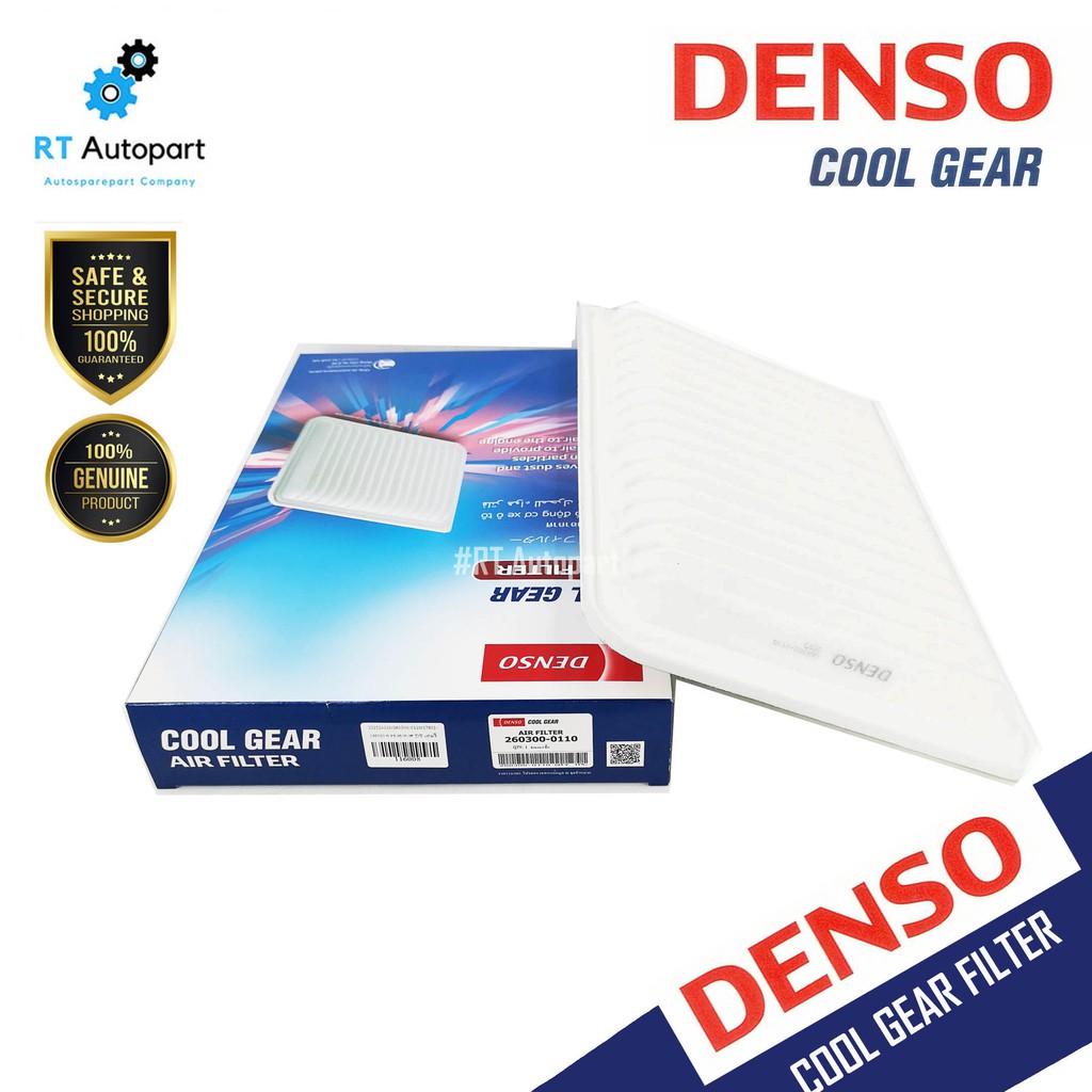 Denso กรองอากาศ Toyota Camry Acv40 Acv41 ปี06-12 ACV50 ปี12-15 2AZ-FE 2AR-FE ASV51 2.5 ปี12-18 | 17801-0H030