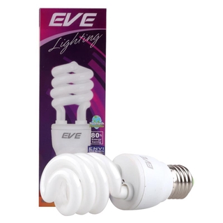 🔥สินค้าขายดี!! อีฟ หลอดประหยัดไฟ E27 แสงวอร์มไวท์ ขนาด 15 วัตต์ EVE Energy-Saving Light Bulb E27 Warm White Color 15W