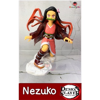 🔥พร้อมส่ง งานน่ารัก🔥 โมเดลเนซึโกะ หน้าอสูร Model Nezuko Kimetsu​ no ​Yaiba ดาบพิฆาต​อสูร สูง 13-14เซ็น