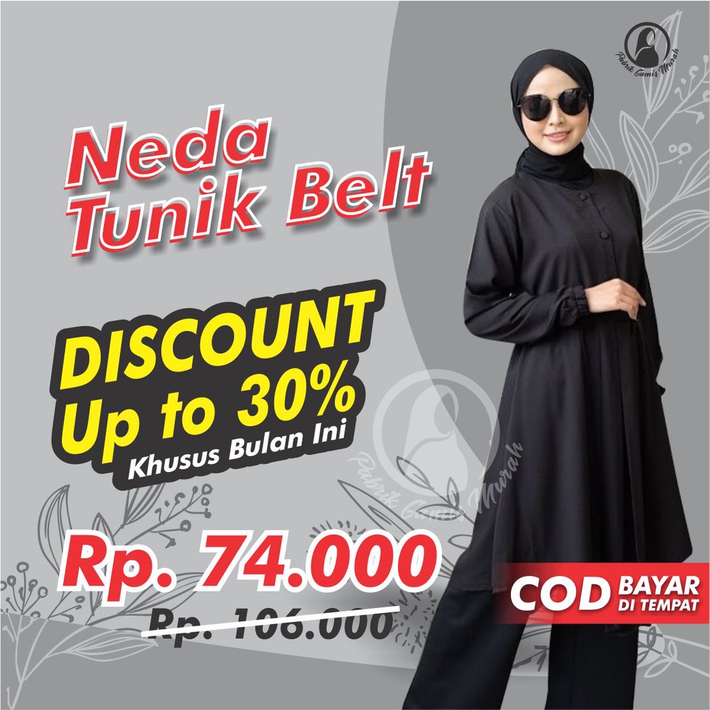 Yy-neta Tunic Live Button SYARI MOSCREPE PREMIUM || / /