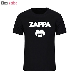 เสื้อยืดครอปเสื้อยืดแขนสั้นลําลอง ผ้าฝ้าย พิมพ์ลาย Eccentric Rock Icon Frank Zappa แฟชั่นฤดูร้อน สําหรับผู้ชายS-5XL