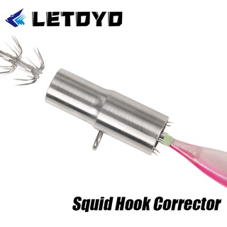 Letoyo เข็มตะขอหมึก สเตนเลส 1.3 ซม. -1.5 ซม. สําหรับซ่อมแซมหมึกตกปลา