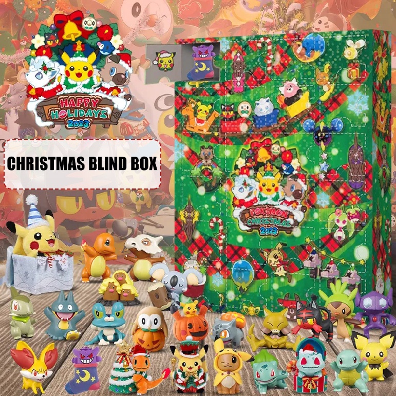 Pokemon Christmas Advent Calendar 24 Toys Figures for Boys Girls Kids