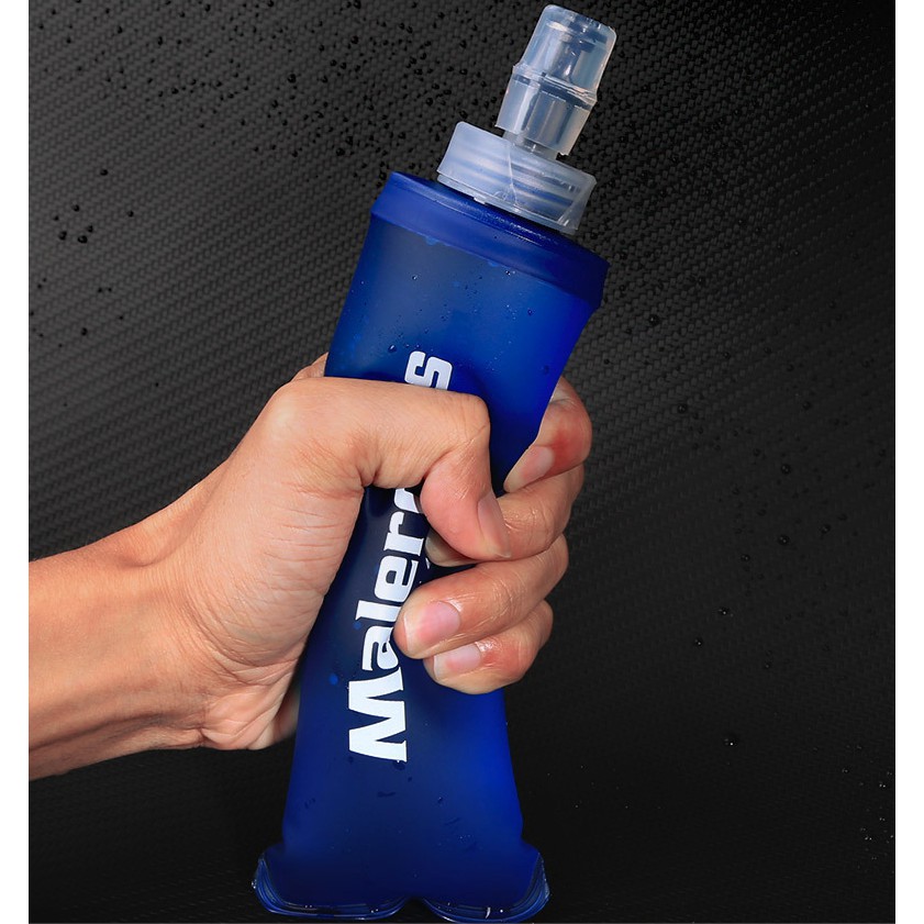 ขวดน้ำแบบนิ่ม ขนาด 250 มิลลิลิตร Maleroads Soft Flask Water Bottle 250 ml. for Running Marathon Hiking and Cycling