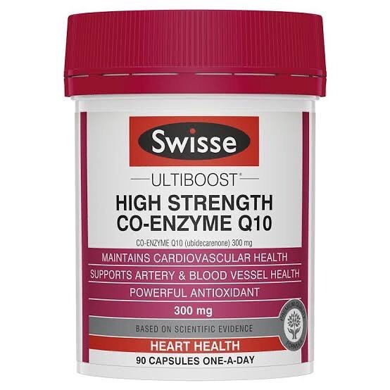 Swisse Ultiboost High Strength Co-enzyme Q10 - 300mg, 90 เม็ด