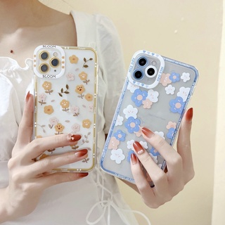 เคส Samsung A13 A12 M12 A11 M11 A04 A04S A03 A03S A02 A02S A71 A53 A52 A52S A51 A50 A50S A33 A32 A31 A30 A30S A24 A23 A22 A21S A20 A10 A10S 4G 5G J6 J6+ J4 J4+ Plus 2018 Transparent Protect Camera Flowers Soft Case