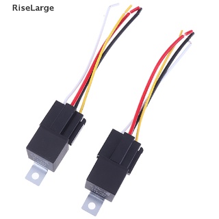 [RiseLarge] ซ็อกเก็ตรีเลย์ยานยนต์ 12v 24v 40a 40 แอมป์ และสายไฟ 1 คู่