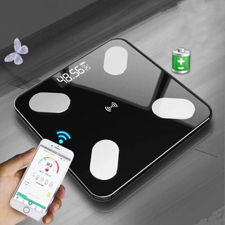 180KG Bluetooth เครื่องชั่งน้ำหนัก และวิเคราะห์ไขมัน Body Scale With APP Android IOS เครื่องชั่งน้ำหนักอัจฉริยะ Mus