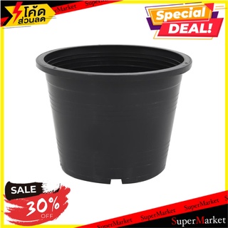 กระถางต้นไม้ SPRING 6 นิ้ว สีดำ กระถางต้นไม้และอุปกรณ์ PLANT POT SPRING 6" BLACK อุปกรณ์ตกแต่งสวน