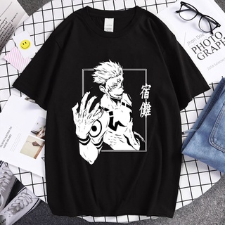 เสื้อยืดผู้ Tuxinhe ขายดี เสื้อยืดลําลอง แขนสั้น พิมพ์ลายอนิเมะ Jujutsu Kaisen Ryomen Sukuna แฟชั่นฤดูร้อน สําหรับผู้ชาย