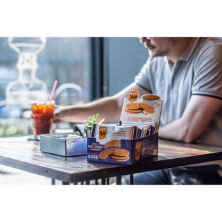 สวีทชิว สโตรปวาฟเฟิลไส้คาราเมล 40 กรัม - Stroopwafel Dutch Caramel Waffle Sweet Chew 40g