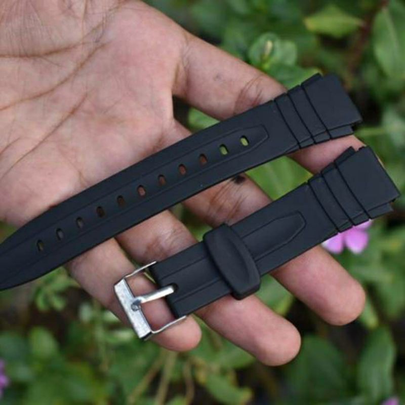 Casio W217H W-217H W 217H W 217 H RUBBER STRAP CASIO W-217 WATCH STRAP