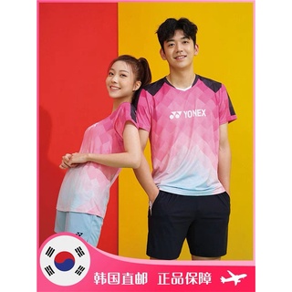 ใหม่ Yonex unix ชุดเสื้อกีฬาแขนสั้น ระบายอากาศ แห้งเร็ว เหมาะกับการเล่นกีฬาปิงปอง โอลิมปิกฤดูร้อน สําหรับผู้ชาย และผู้หญิง 2022