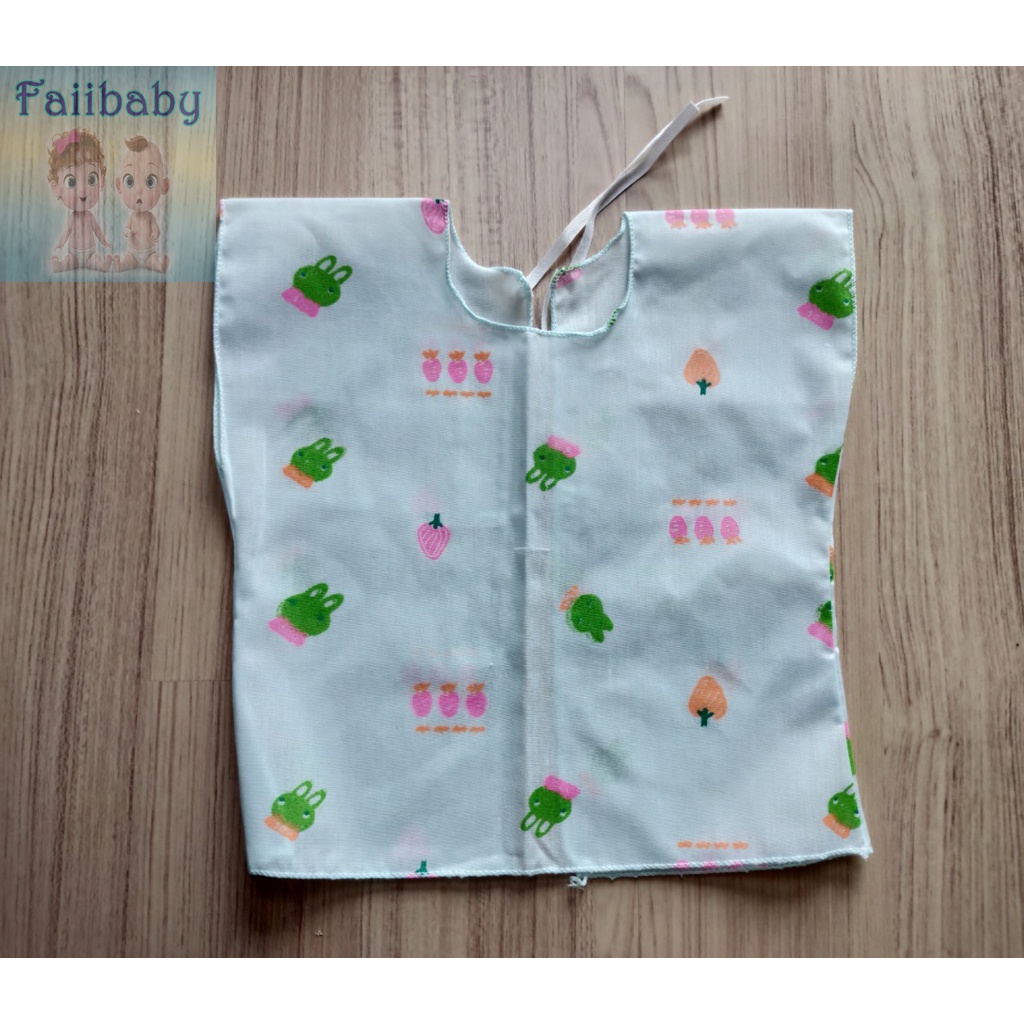 ราคาถูก 6-12 ตัว เสื้อเด็กอ่อนผูกหลัง ชุดเด็กแรกเกิด พิมลายทั้งตัว 0-3 เดือน ผ้าป่าน ใส่สบาย คละ4สี คละลายน่ารัก - รูปที่ 6