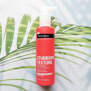 นูโทรจีนา เจลล้างหน้า สำหรับผิวเป็นสิว Stubborn Texture Daily Cleanser 186 ml (Neutrogena®) Fragrance-Free, 4% Glycolic