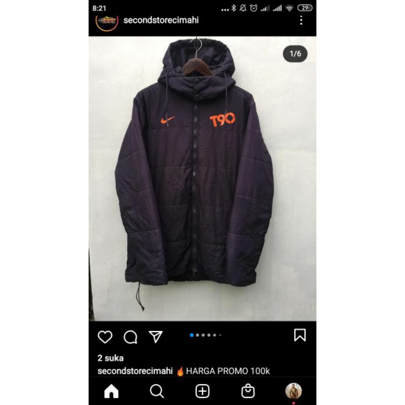 เสื้อแจ็คเก็ตดาวน์ Nike t90