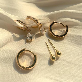 utter - shiny gold earring (เชต 6 ชิ้น)