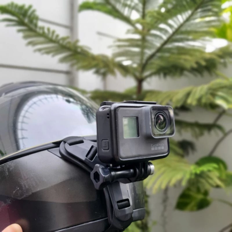ขายึดกล้องกับหมวก ที่ติดกล้องกับหมวกกันน็อค ติดกล้องที่คางhelmet gopro thumbnail 5