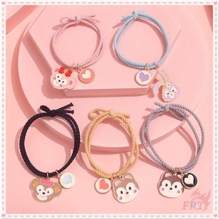 ☀ Duffy ShellieMay StellaLou Chip n Dale - สร้อยข้อมือ ยางรัดผม ลายการ์ตูนดิสนีย์ ☀ 1 ชิ้น น่ารัก ที่คาดผม แฟชั่น ยืดหยุ่น ยางรัดผม สายรัดข้อมือ เครื่องประดับ อุปกรณ์