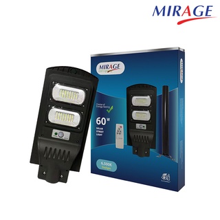 Mirage LED STREET LIGHT SOLAR โคมไฟถนน แอลอีดี สปอร์ตไลท์ โซล่าเซลล์ กันน้ำ ไฟ สปอตไลท์ ไฟถนนโซล่าเซลล์ Solar cell